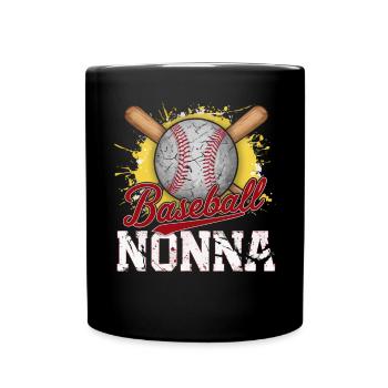 Baseball Oma Großmutter Großelterntag - Tasse einfarbig - Schwarz - Vorne