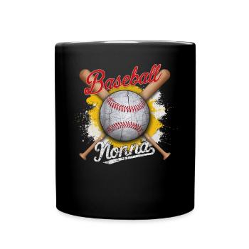 Baseball Oma Großmutter Großelterntag - Tasse einfarbig - Schwarz - Vorne