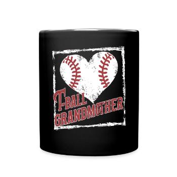 Baseball Grandma Grandmother Grandparents Day - Full Colour Mug - black - Front