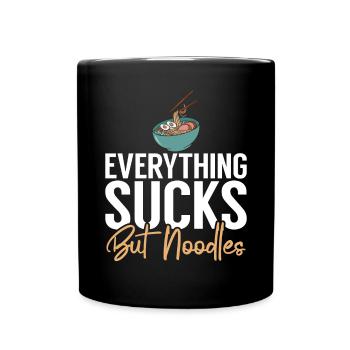 Noodle Lover Gifts - Tasse einfarbig - Schwarz - Vorne