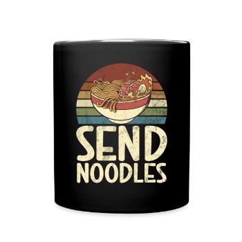 Noodle Lover Gifts - Tasse einfarbig - Schwarz - Vorne