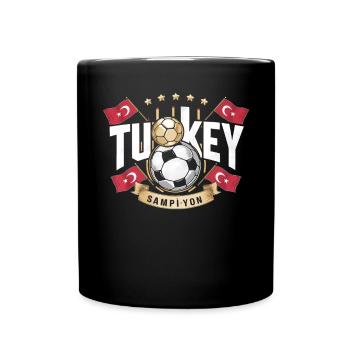 Turquie Cadeau Turquie Football Europe Turquie - Mug uni - noir - Devant