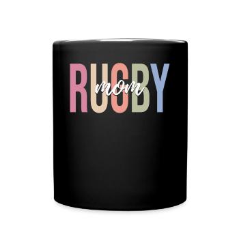 Maman Joueuse De Rugby - Mug uni - noir - Devant