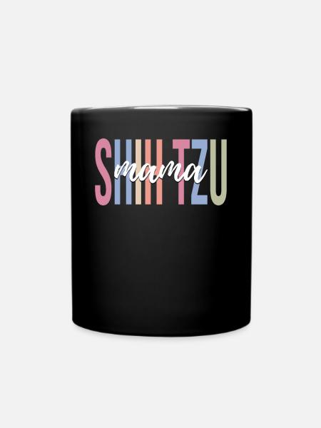 Shih Tzu Maman Amoureux des chiens Maman de chien - Mug uni - noir