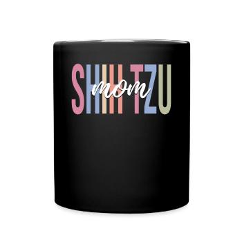 Dog Lover Dog Mother - Full Colour Mug - black - Front