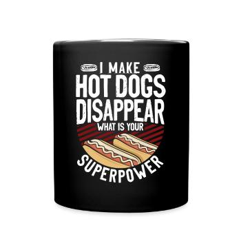 Hot Dog Adulte Je fais des hot-dogs - Mug uni - noir - Devant