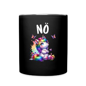La licorne dit non aux créatures mythiques des garçons et des filles - Mug uni - noir - Devant