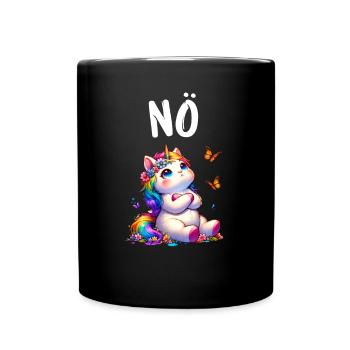 La licorne dit non aux créatures mythiques des garçons et des filles - Mug uni - noir - Devant
