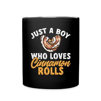 Cinnamon roll - Full Colour Mug - black - Front