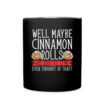 Cinnamon roll - Full Colour Mug - black - Front