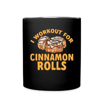 Cinnamon roll - Full Colour Mug - black - Front
