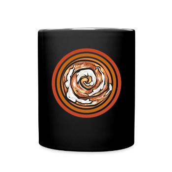 Cinnamon roll - Full Colour Mug - black - Front