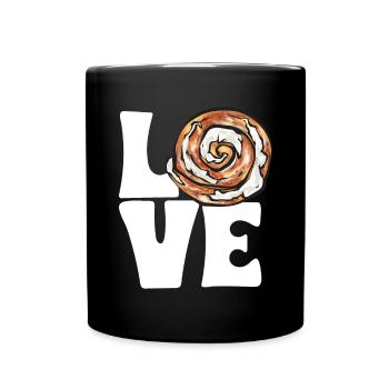 Cinnamon roll - Full Colour Mug - black - Front