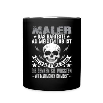 Painter Master Painter Varnisher Saying - Full Colour Mug - black - Front