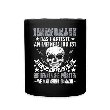 Charpentier Charpentier Charpentier Charpentier Artisan Dicton - Mug uni - noir - Devant