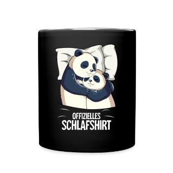 Chemise de nuit officielle Panda - Mug uni - noir - Devant