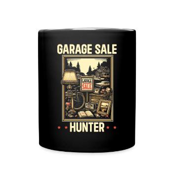 Garage Sale Saying Shopping Thrifter Thrifting - Full Colour Mug - black - Front
