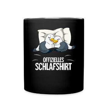 Chemise de nuit officielle Seagull - Mug uni - noir - Devant