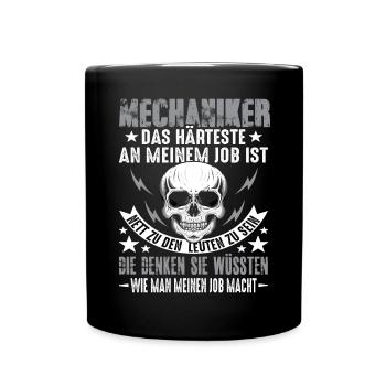 Mécanicien Kfz Kfz Mechaiker Lustig Spruch - Mug uni - noir - Devant