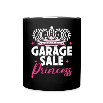 Flohmarkt Sprichwort Einkaufen Sparsamkeit Sparsamkeit - Tasse einfarbig - Schwarz - Vorne