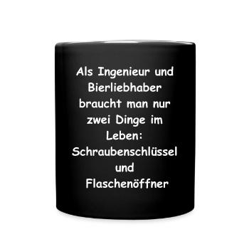 Cadeau d’ingénieur - Mug uni - noir - Devant