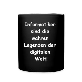 Cadeau d’informaticien - Mug uni - noir - Devant