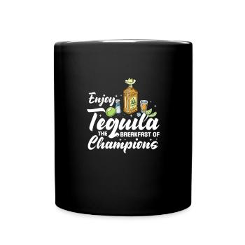 Tequila Sunrise Saufen Party Mexiko Geschenk - Tasse einfarbig - Schwarz - Vorne