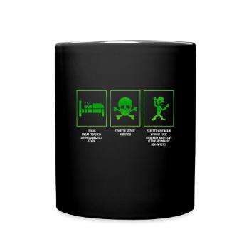 Zombie Zombie Hunter Zombie Apocalypse Cadeau - Mug uni - noir - Devant