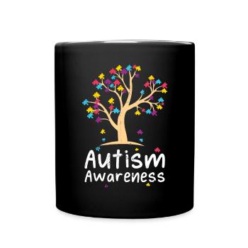 Autismus - Tasse einfarbig - Schwarz - Vorne
