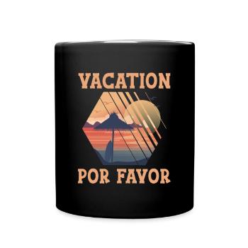 Vacances par Favor 2 - Mug uni - noir - Devant