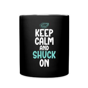 Oyster Gifts - Tasse einfarbig - Schwarz - Vorne