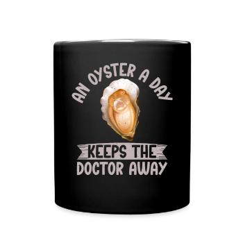 Oyster Gifts - Tasse einfarbig - Schwarz - Vorne