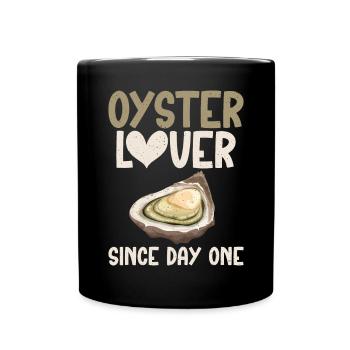 Oyster Gifts - Tasse einfarbig - Schwarz - Vorne