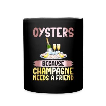 Oyster Gifts - Tasse einfarbig - Schwarz - Vorne