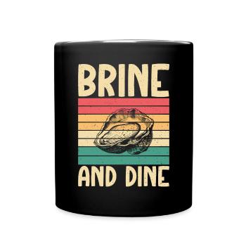 Oyster Gifts - Tasse einfarbig - Schwarz - Vorne