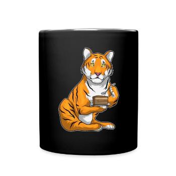 Tiger Cake - Full Colour Mug - black - Front
