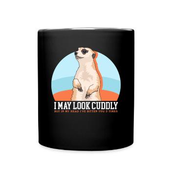 Meerkat Funny Meerkat Gifts - Full Colour Mug - black - Front
