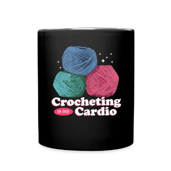 Crochet Crochet Yarn Crocheter Crochet Gift - Full Colour Mug - black - Front