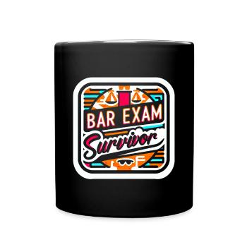 Bar Exam Survivor 15 - Full Colour Mug - black - Front