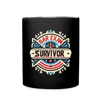 Bar Exam Survivor 7 - Full Colour Mug - black - Front