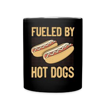 Hot Dog Adulte Alimenté Par Les Hot-Dogs - Mug uni - noir - Devant