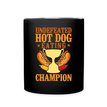 Hot Dog Adulte Hot-Dog Invaincu - Mug uni - noir - Devant