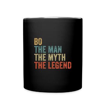 Bo l’homme le mythe - Mug uni - noir - Devant