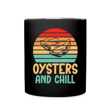 Oyster Gifts - Tasse einfarbig - Schwarz - Vorne