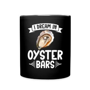 Oyster Gifts - Tasse einfarbig - Schwarz - Vorne