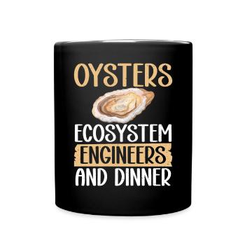 Oyster Gifts - Tasse einfarbig - Schwarz - Vorne