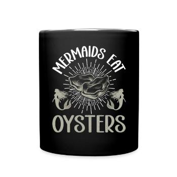 Oyster Gifts - Tasse einfarbig - Schwarz - Vorne