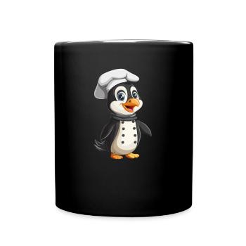 Penguin Kawaii Penguin Cute - Full Colour Mug - black - Front