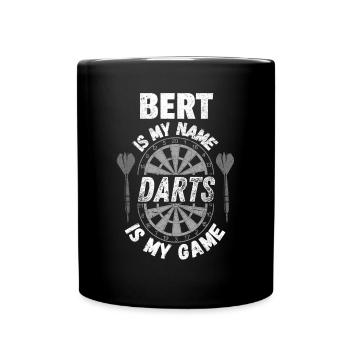 Conception de produits dérivés personnels au nom de Bert - Mug uni - noir - Devant