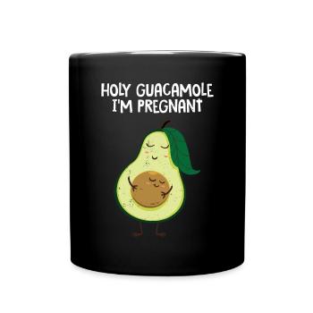 Avocado Guacamole Vegan Geschenk - Tasse einfarbig - Schwarz - Vorne